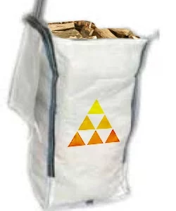 barrow bag wood logs