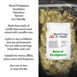 natural firelighters in a bag