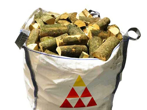 kiln dried hardwood logs bulk bag